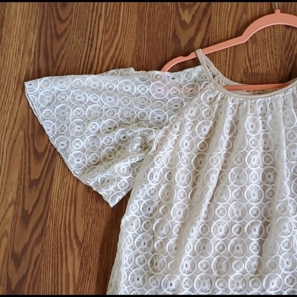Cold Shoulder Lace Blouse - Picture 2 of 4